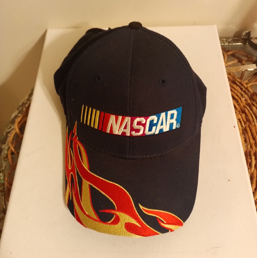 Nascar blue snap back men's hat